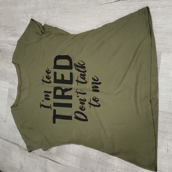 Wound Up Tops - 💙I'm Too Tired Graphic Tee💙